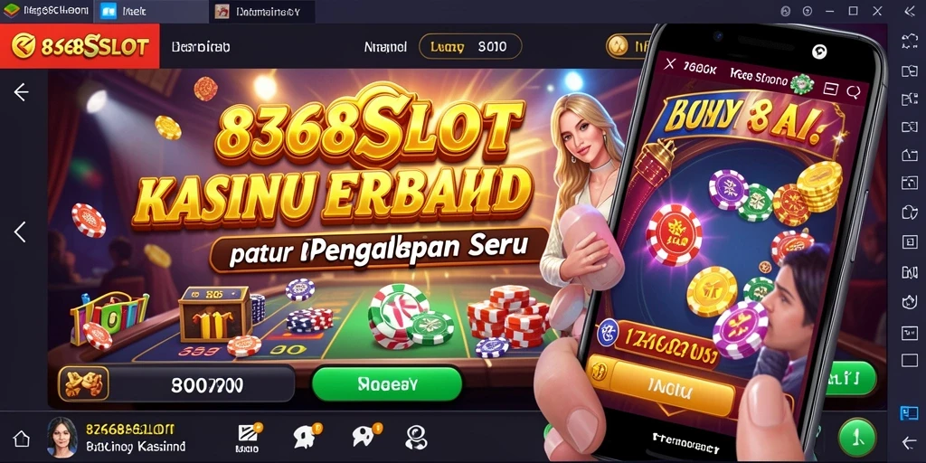Screenshot gameplay 8368SLOT menampilkan keseruan slot Kasino yang mengesankan.