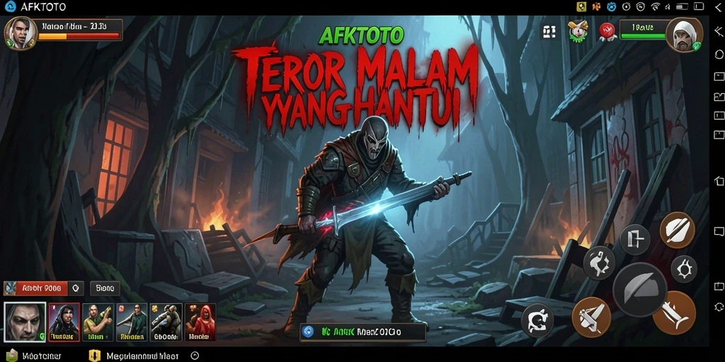 Gameplay menegangkan AFKTOTO menampilkan suasana Horror yang mencekam.