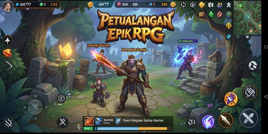 Gameplay GN777 menampilkan petualangan karakter dalam visual yang menakjubkan.