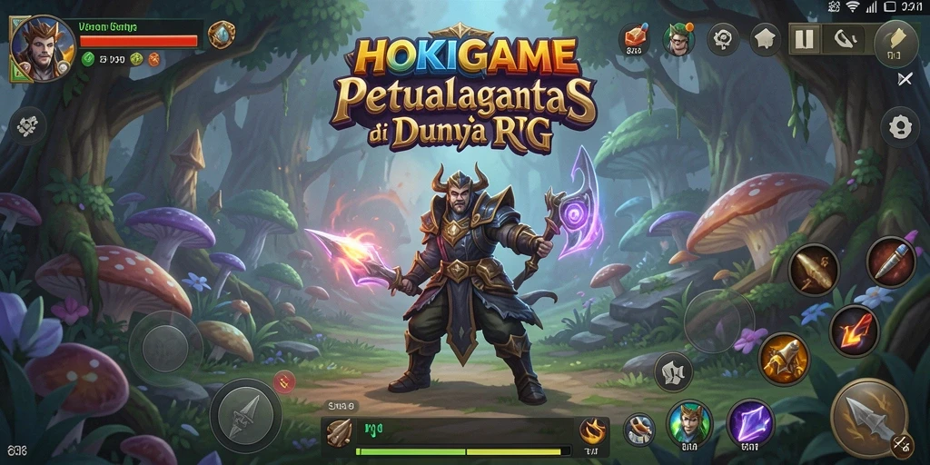 Gameplay seru dalam petualangan RPG HOKIGAME.