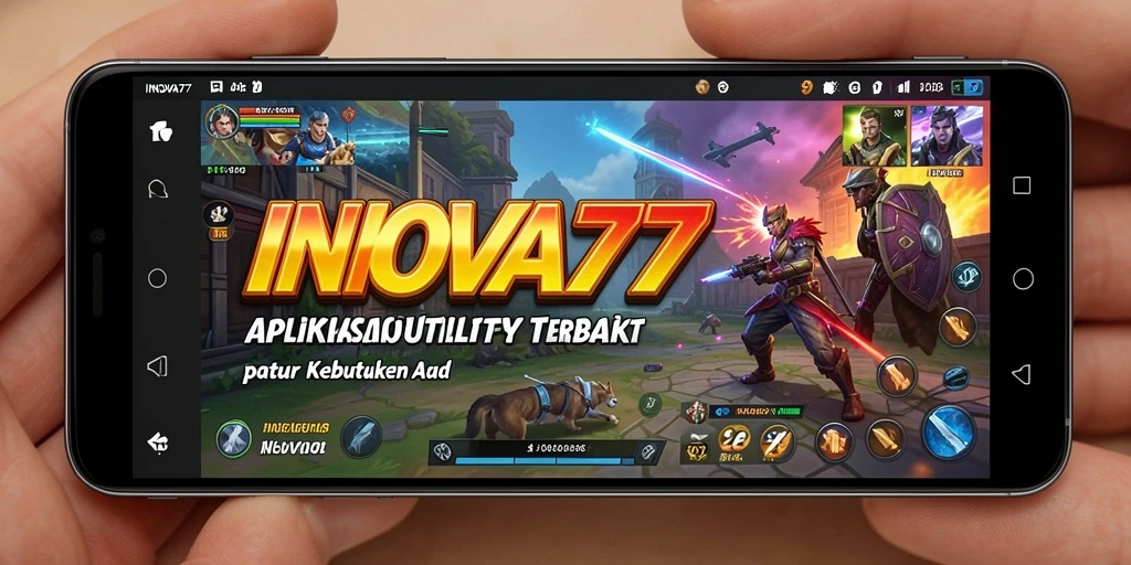 Tampilan antarmuka pengguna INOVA77 yang bersih dan modern.