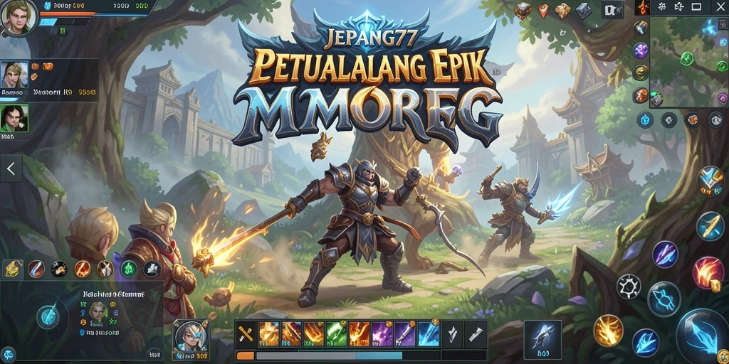 Gameplay menarik dalam JEPANG77 dengan karakter dan monster yang beragam.