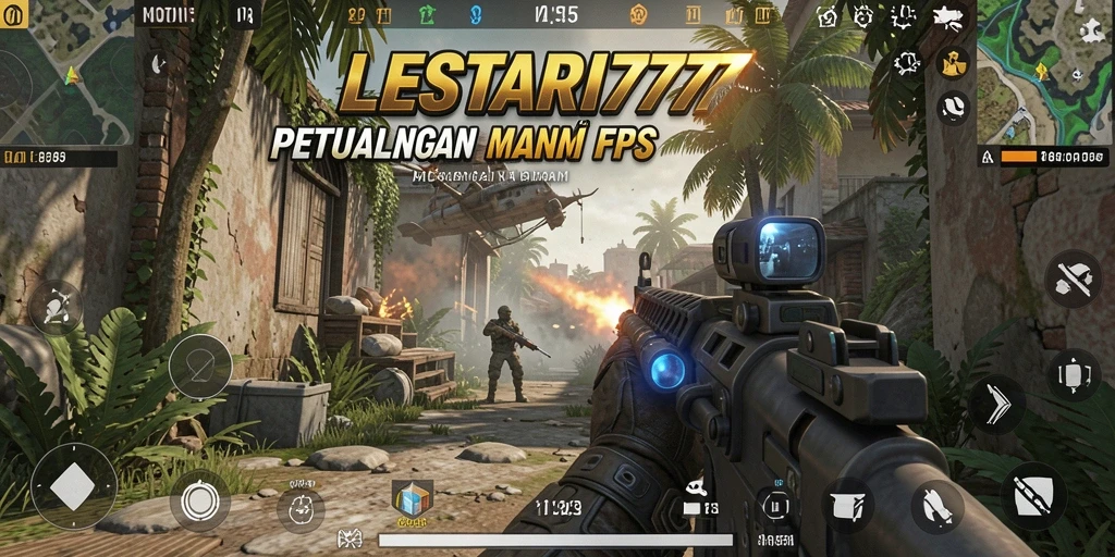 Tangkapan layar LESTARI777 menunjukkan intensitas pertempuran FPS yang mendebarkan.