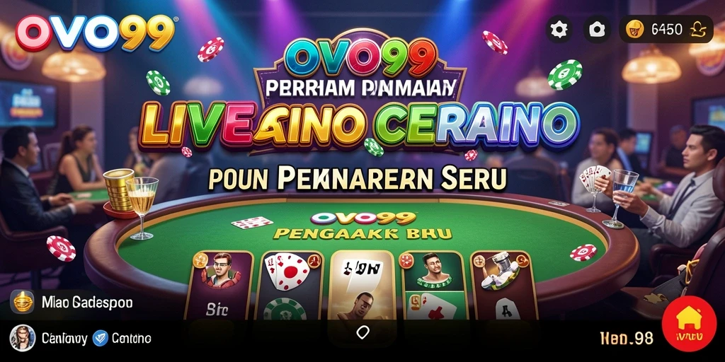 Tampilan gameplay mendebarkan OVO99 dalam Live Casino.