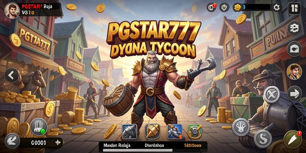 Tampilan gameplay menarik dari PGSTAR777 yang menampilkan suasana Tycoon.