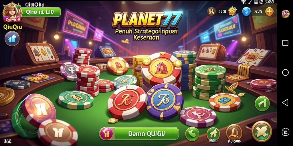 Tampilan gameplay seru dalam PLANET77 yang mengasyikkan.