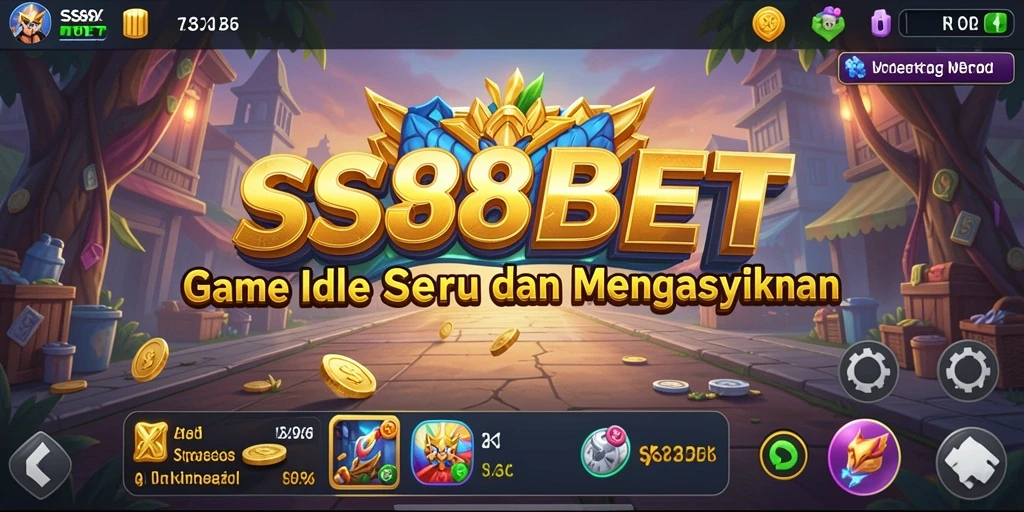Screenshot gameplay SS88BET menunjukkan karakter yang aktif bekerja dan menghasilkan keuntungan.