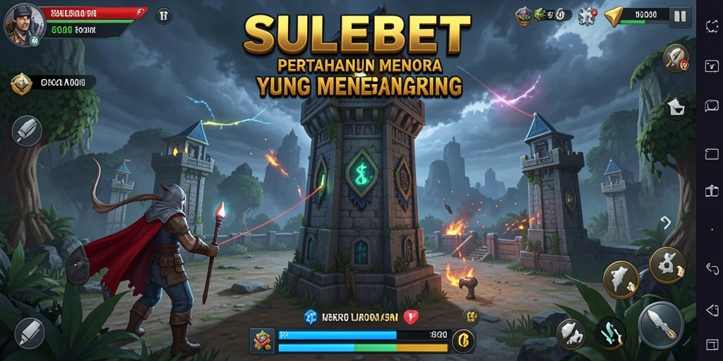 Gameplay seru SULEBET yang menantang di genre Tower Defense.