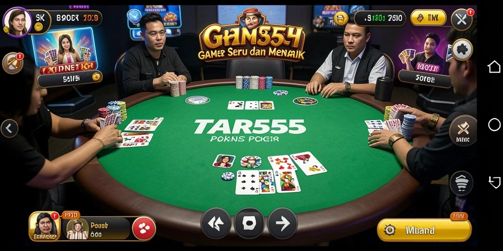 Tampilan gameplay asyik dan menegangkan dalam aplikasi TAR555.