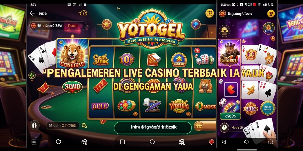Tampilan gameplay YOTOGEL dengan dealer langsung dan suasana kasino yang nyata.